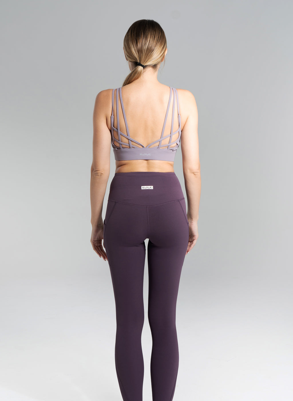 Desi Side Pocket Leggings - Purple-Mohuki