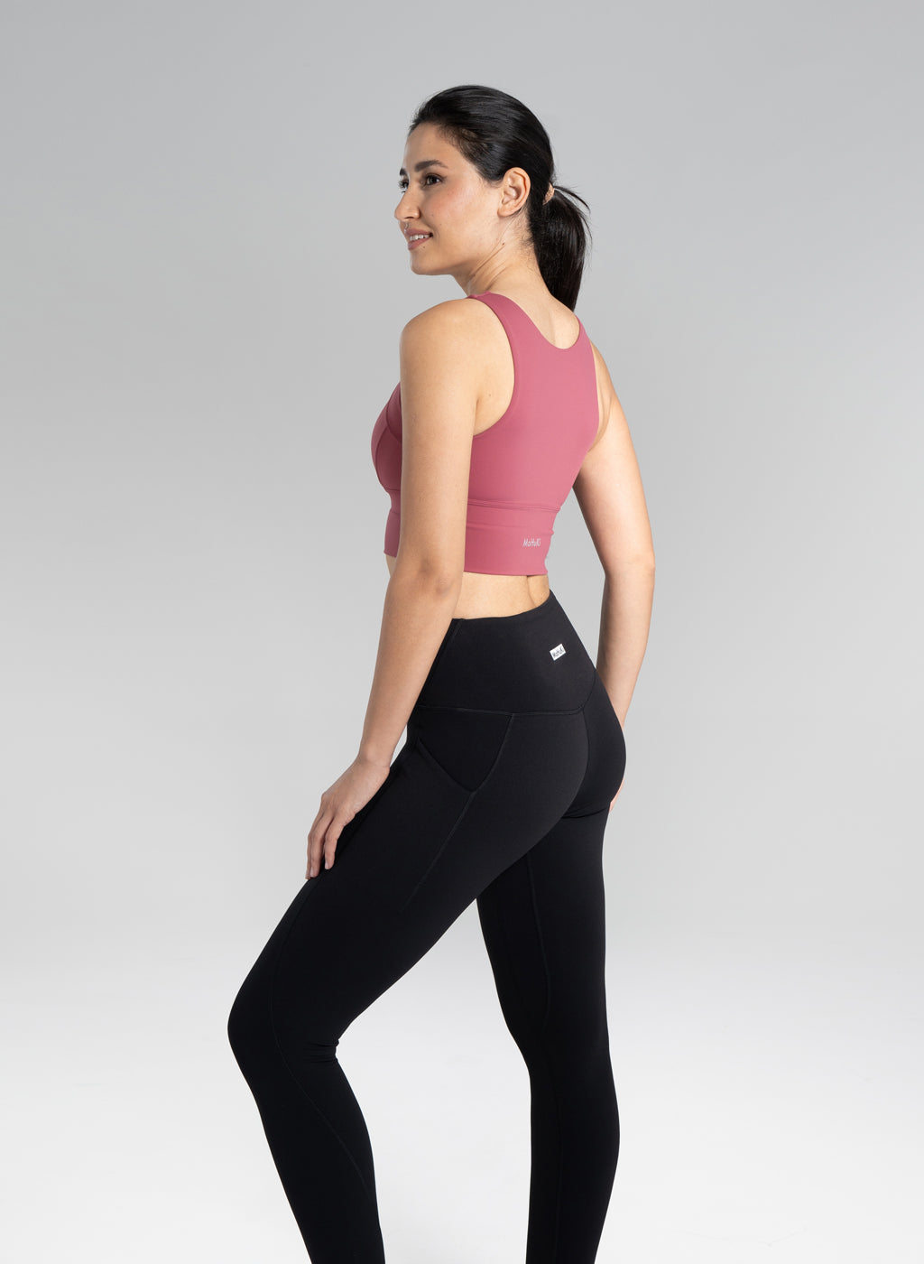 Desi Side Pocket Leggings - Black