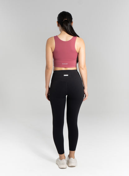 Desi Side Pocket Leggings - Black
