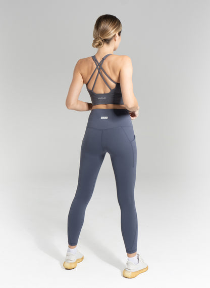 Desi Side Pocket Leggings - Blue