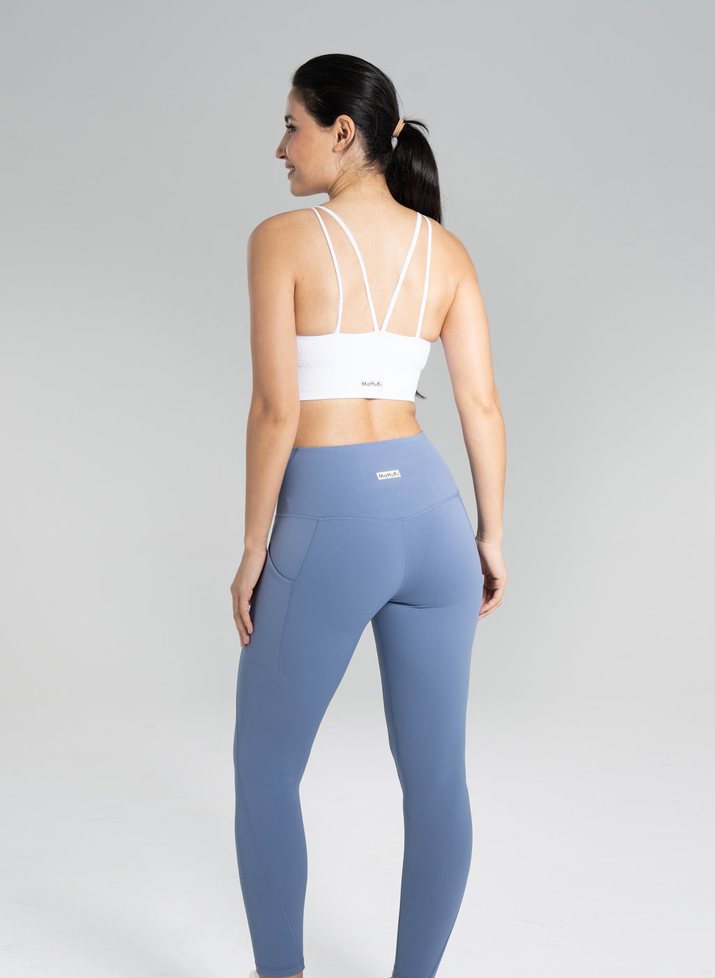 Desi Side Pocket Leggings - Light Blue-Mohuki