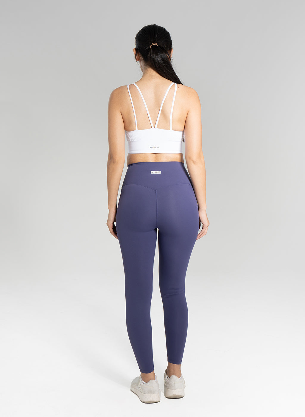 Gia High Waisted Leggings - Dark Purple-Mohuki