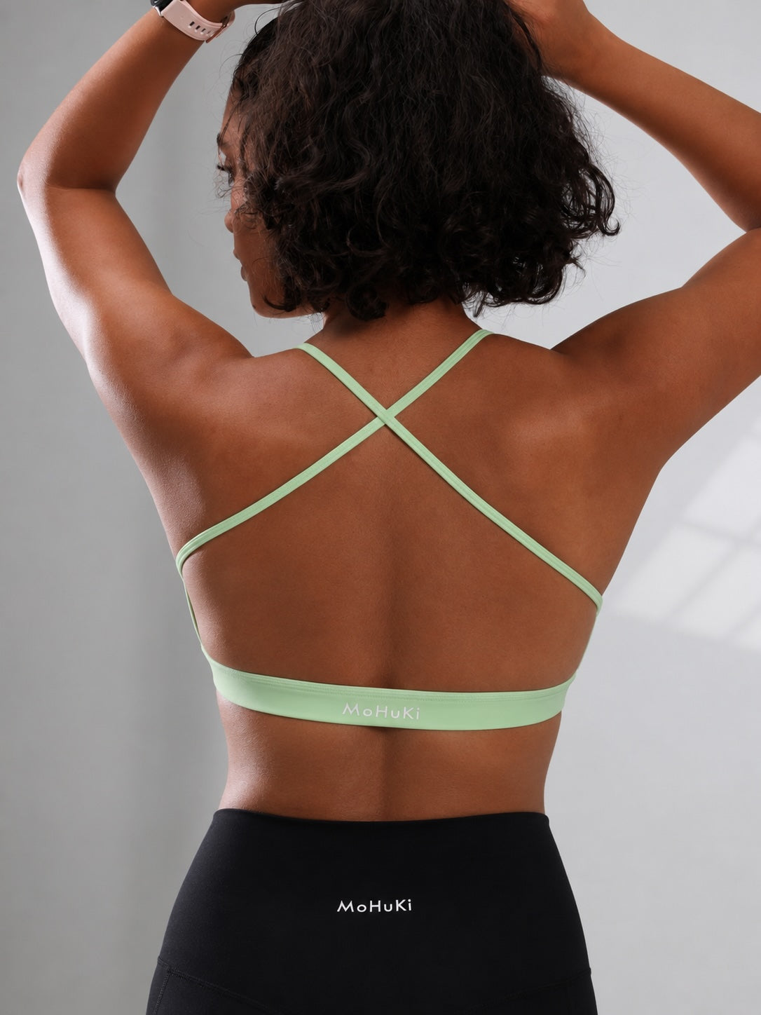 Olivia Backless Bra - Easy Green