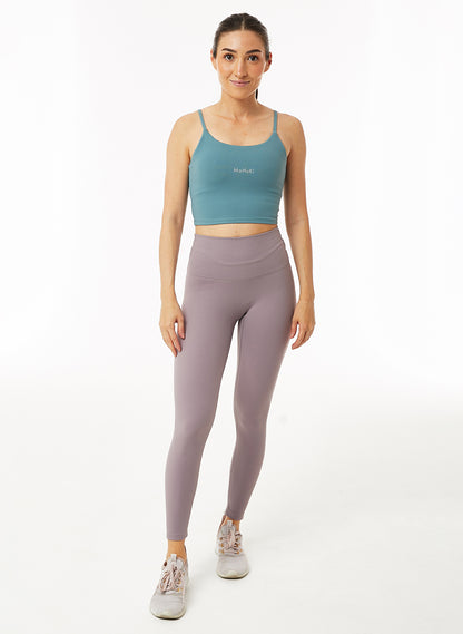 Olivia High Waisted Legging - Grey Purple