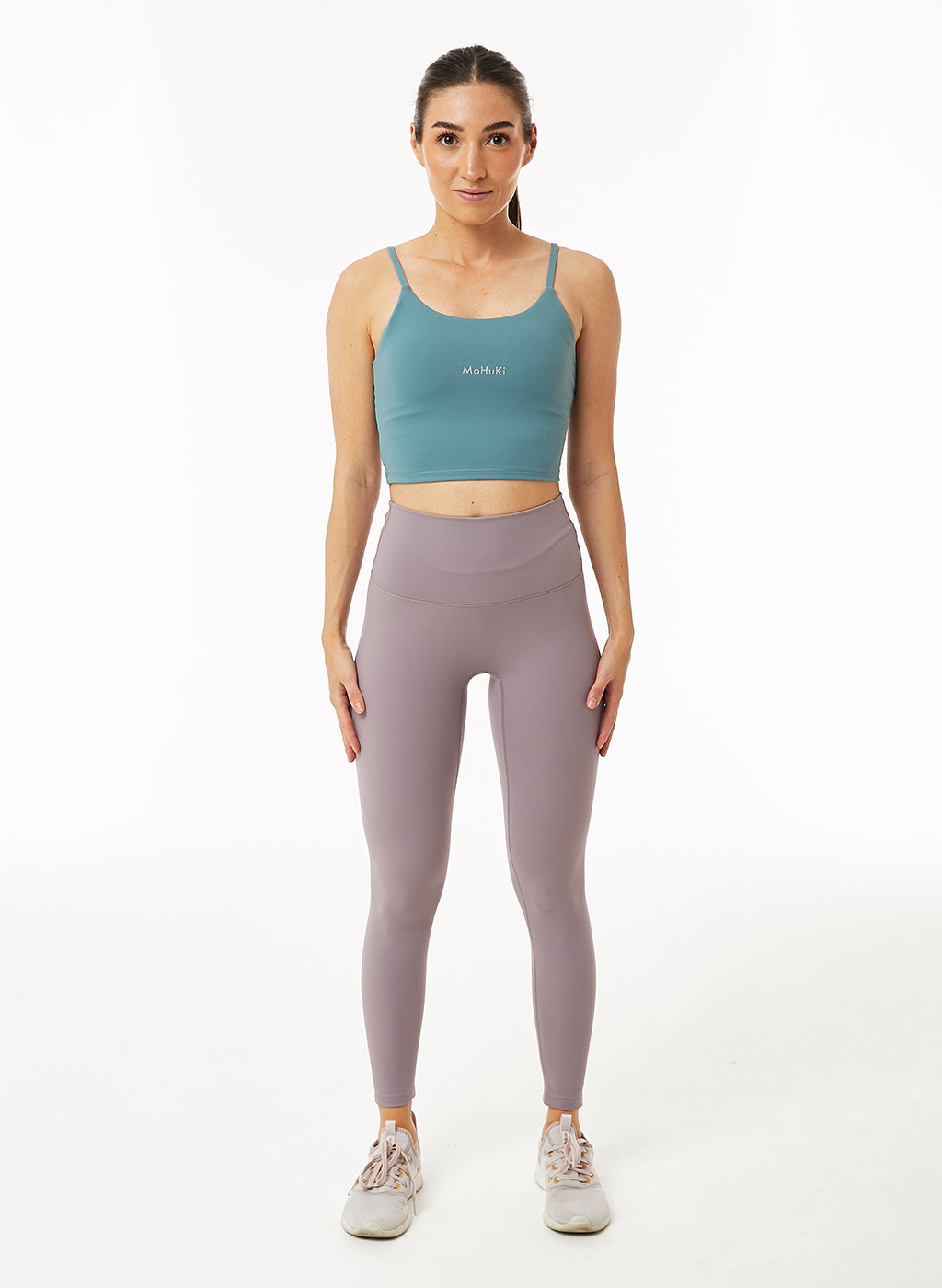 Olivia High Waisted Legging - Grey Purple