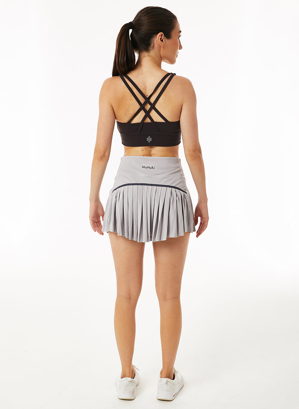 Leti Pleated Padel Skirt - Grey-Mohuki