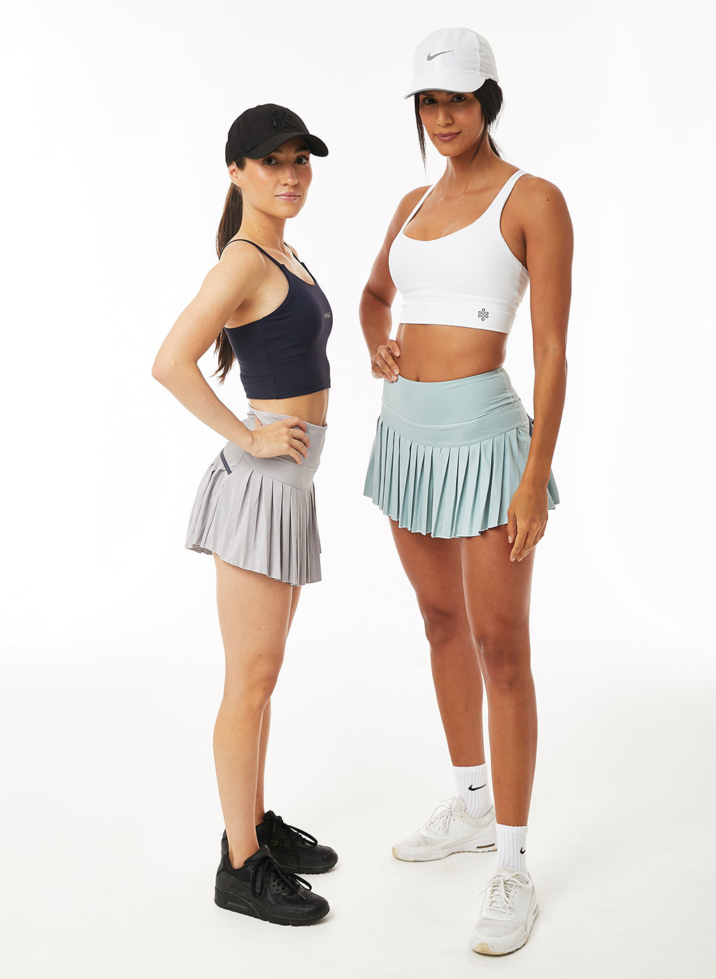 Leti Pleated Padel Skirt - Grey-Mohuki