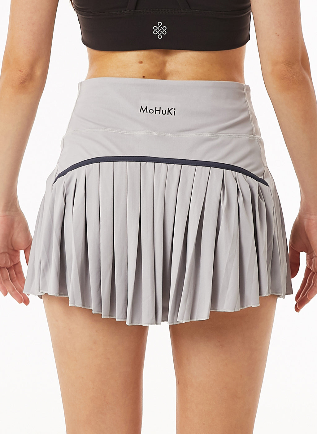 Leti Pleated Padel Skirt - Grey-Mohuki