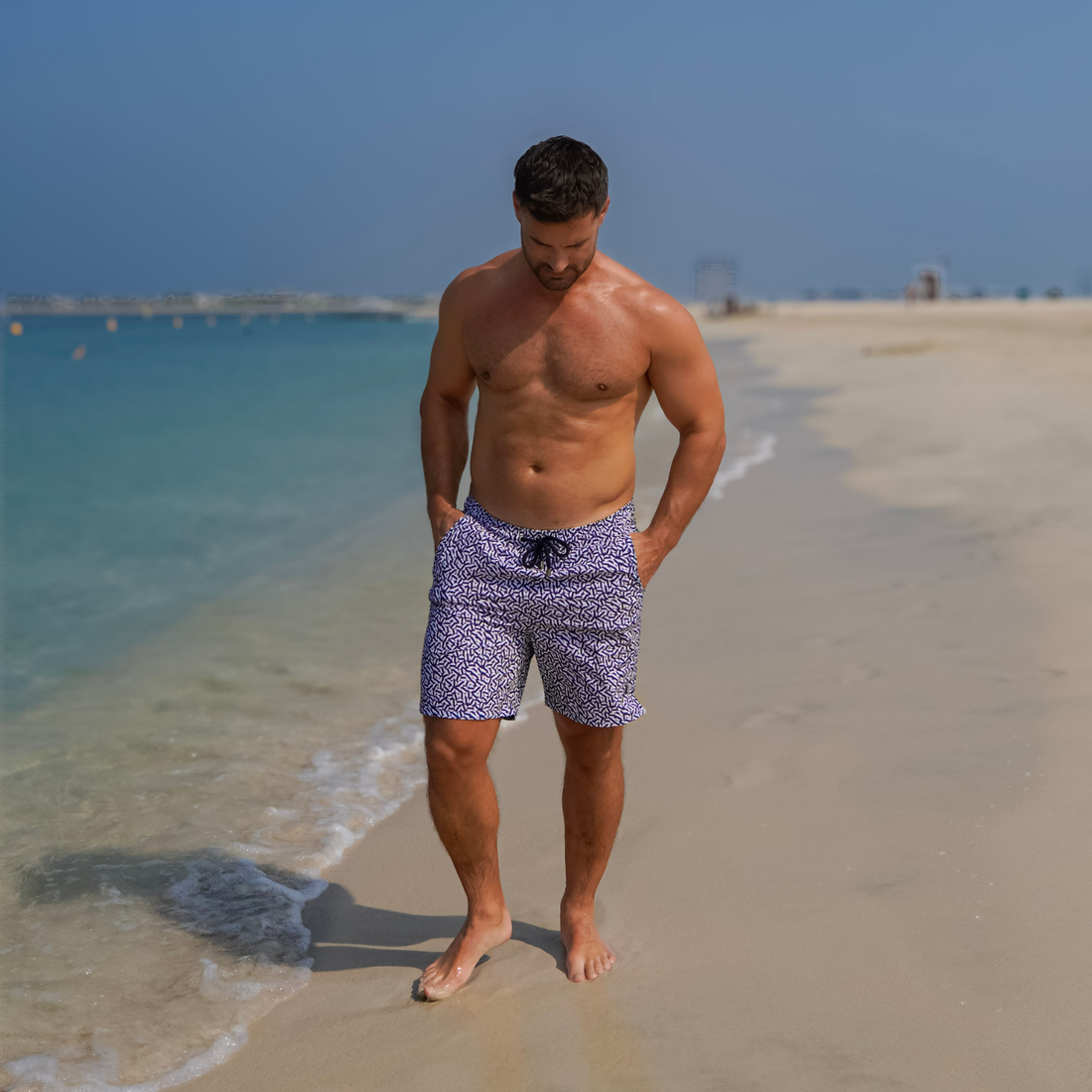 Hawaii Board Shorts for Men - Navy