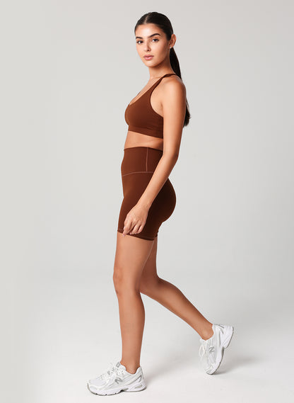 Levi High Waist Shorts - Chocolate