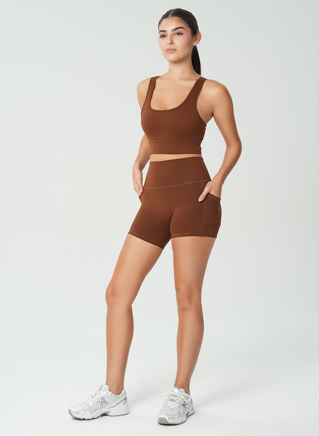 Levi Side Pocket Shorts - Chocolate-Mohuki