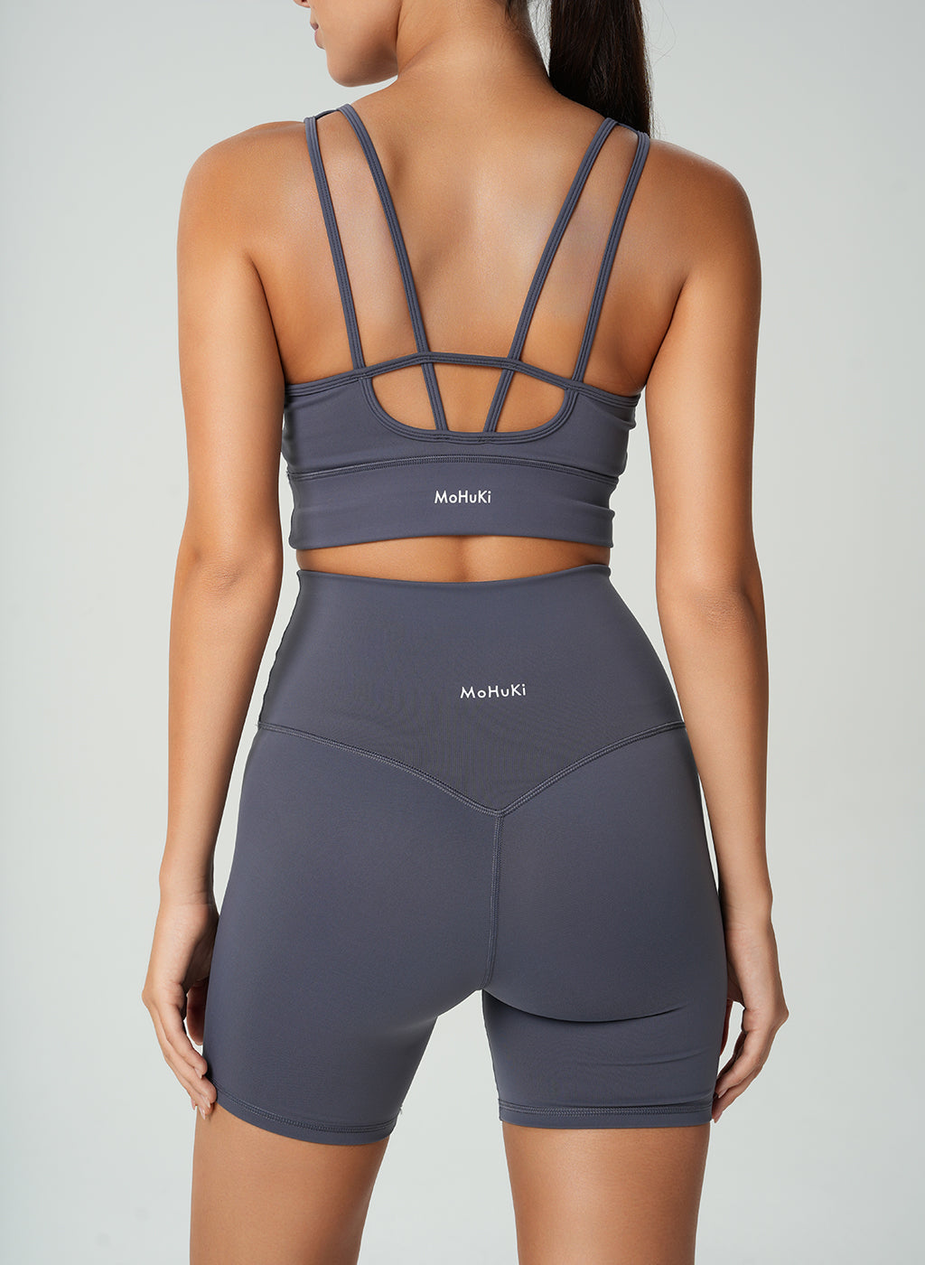 Levi High Waist Shorts - Dark Grey