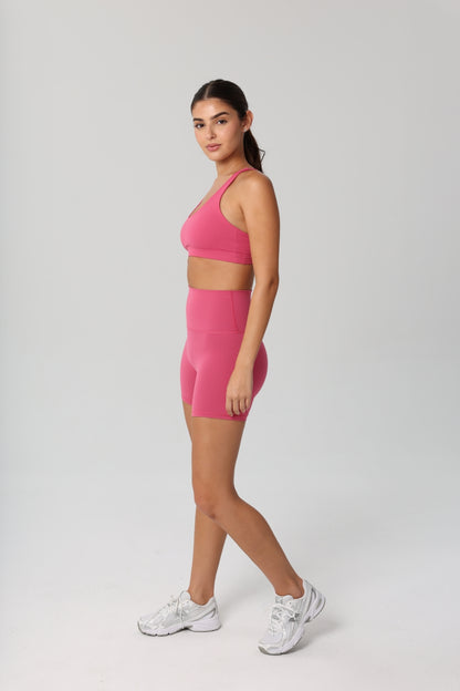 Levi High Waist Shorts - Hot Pink
