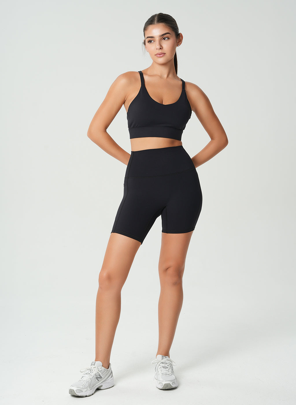 Lily Side Pocket Shorts - Black