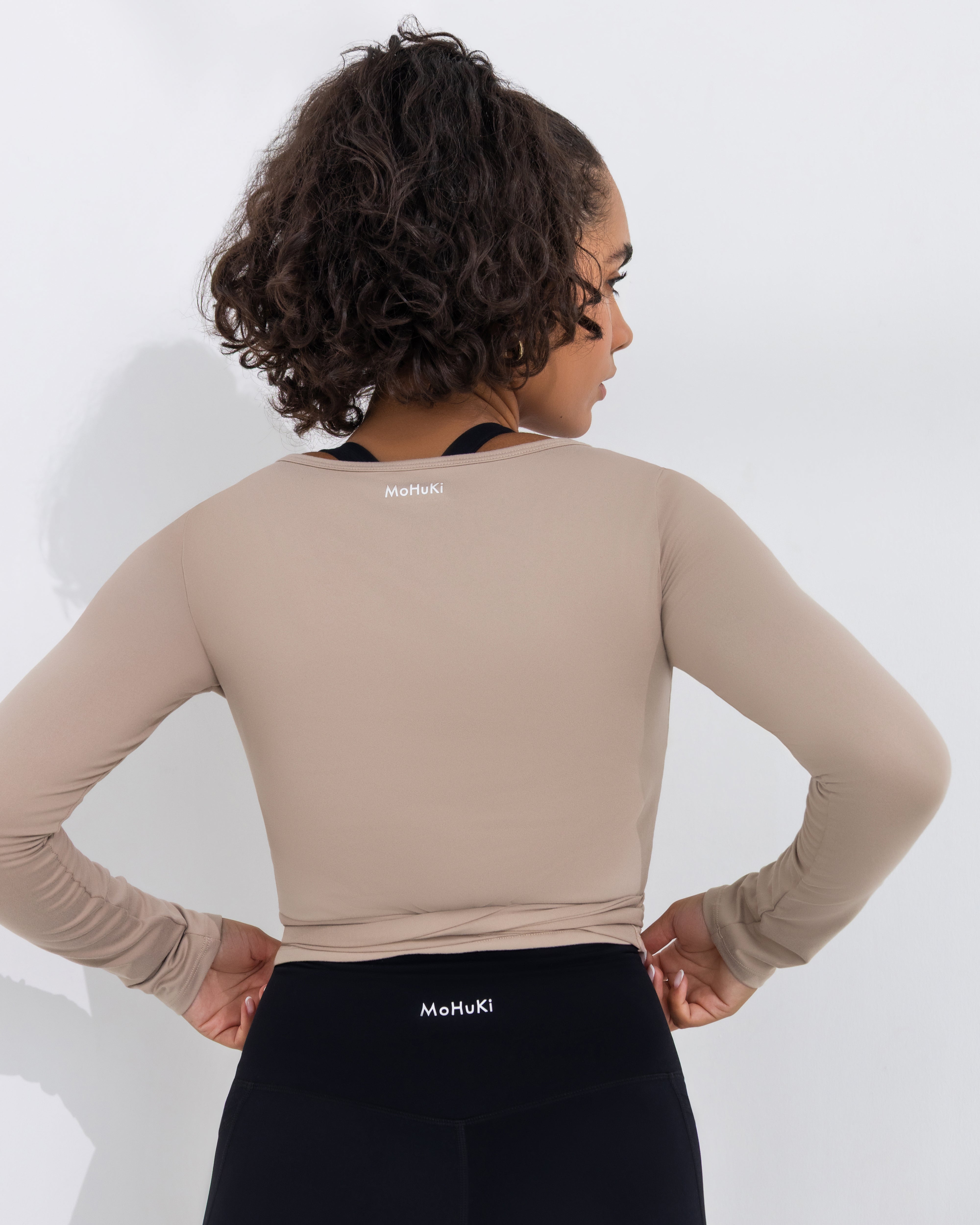 Lounge Wrap Top - Flaxen