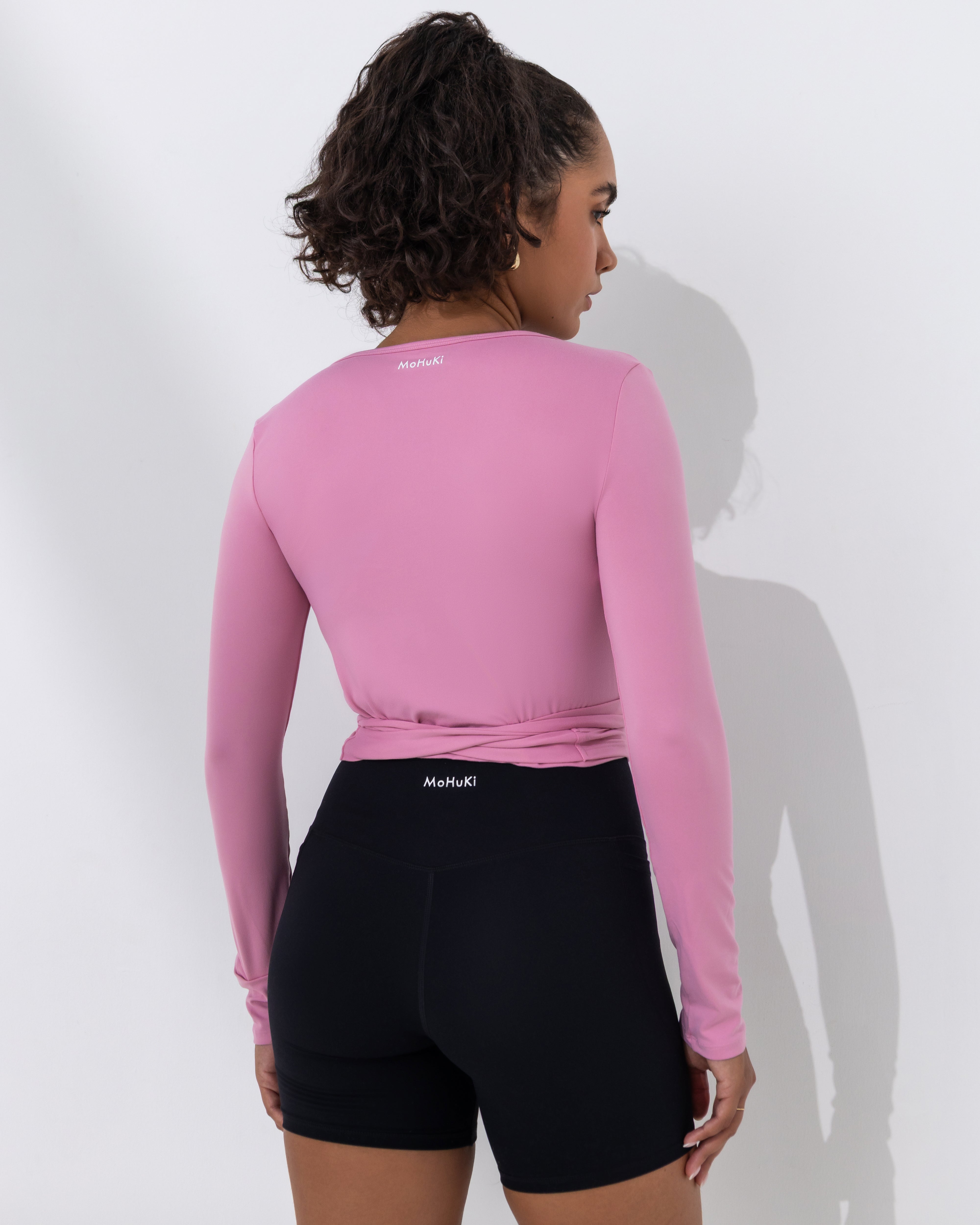 Lounge Wrap Top - Pink
