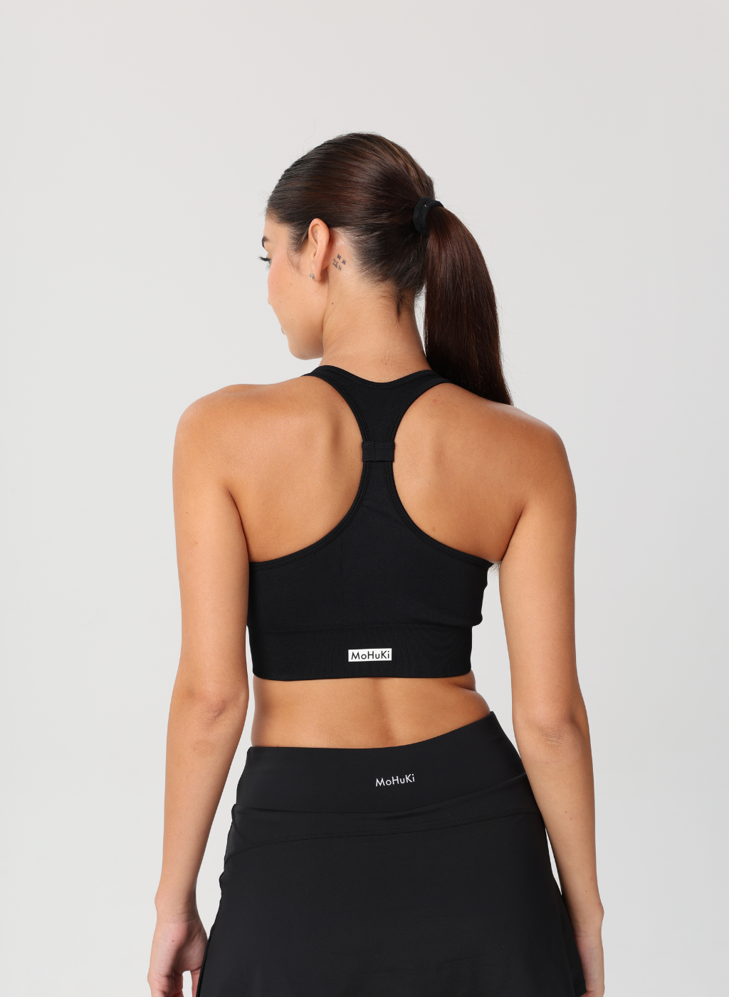 Lyla Collection - Racer Bra - Black-Mohuki