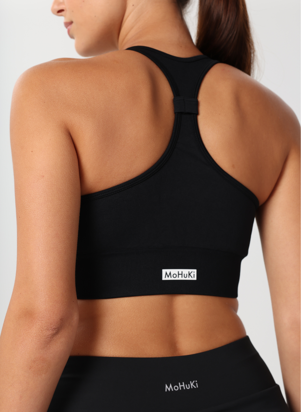 Lyla Collection - Racer Bra - Black-Mohuki