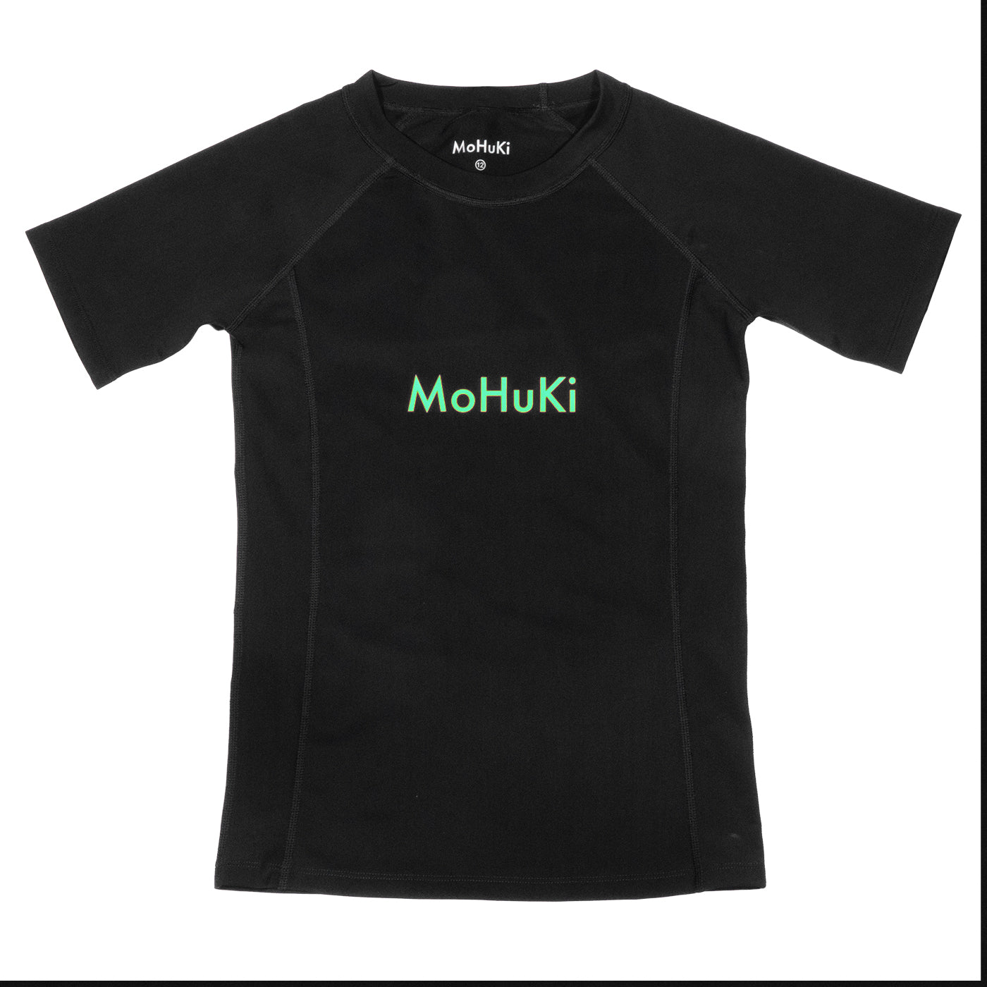Kids Rashguard Sun Protectant T-Shirt - Black/Green-Mohuki