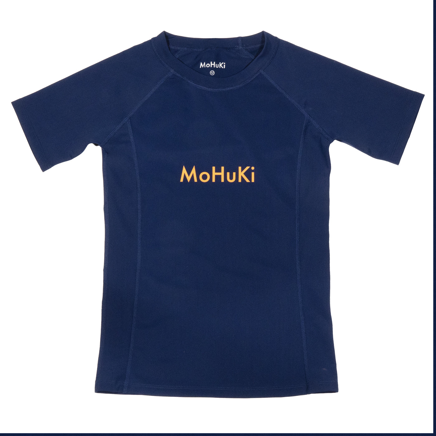 Kids Rashguard Sun Protectant T-Shirt - Navy/Orange-Mohuki