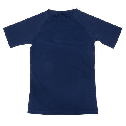 Kids Rashguard Sun Protectant T-Shirt - Navy/White