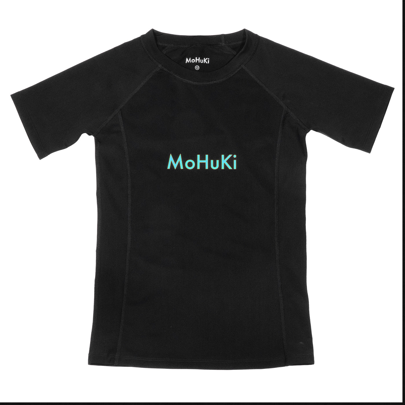 Kids Rashguard Sun Protectant T-Shirt - Black/Blue-Mohuki