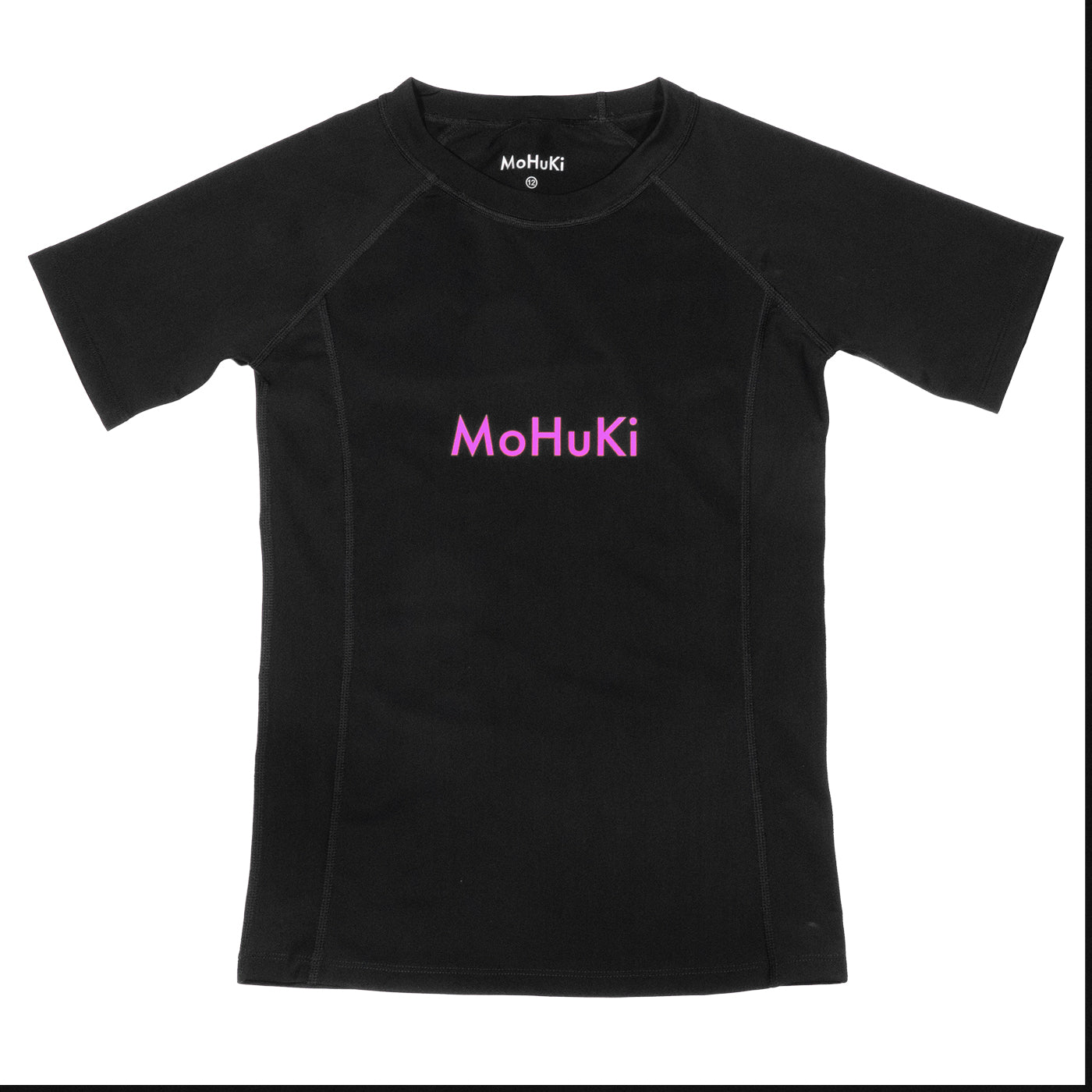 Kids Rashguard Sun Protectant T-Shirt - Black/Pink-Mohuki