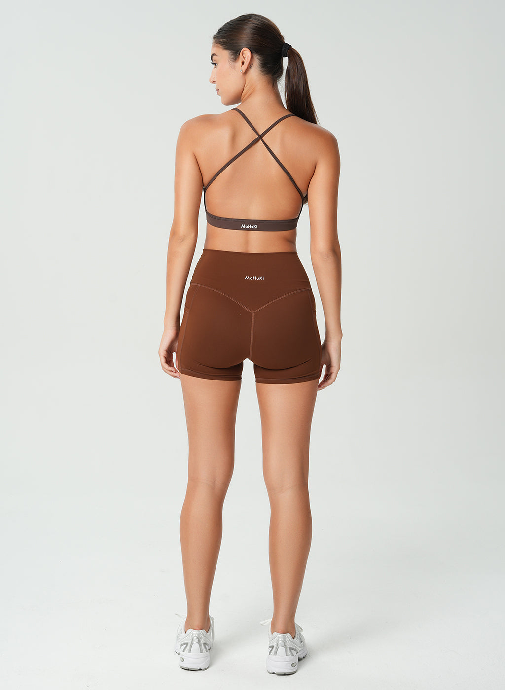 Olivia Backless Sports Bra - Chocolate