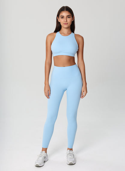 Olivia High Waisted Legging - Light Blue