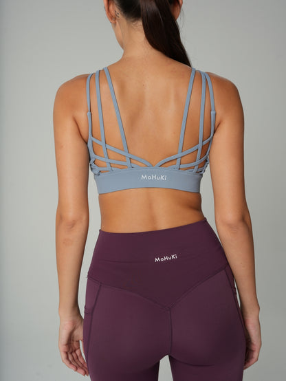Olivia Performance Bra - Grey Blue