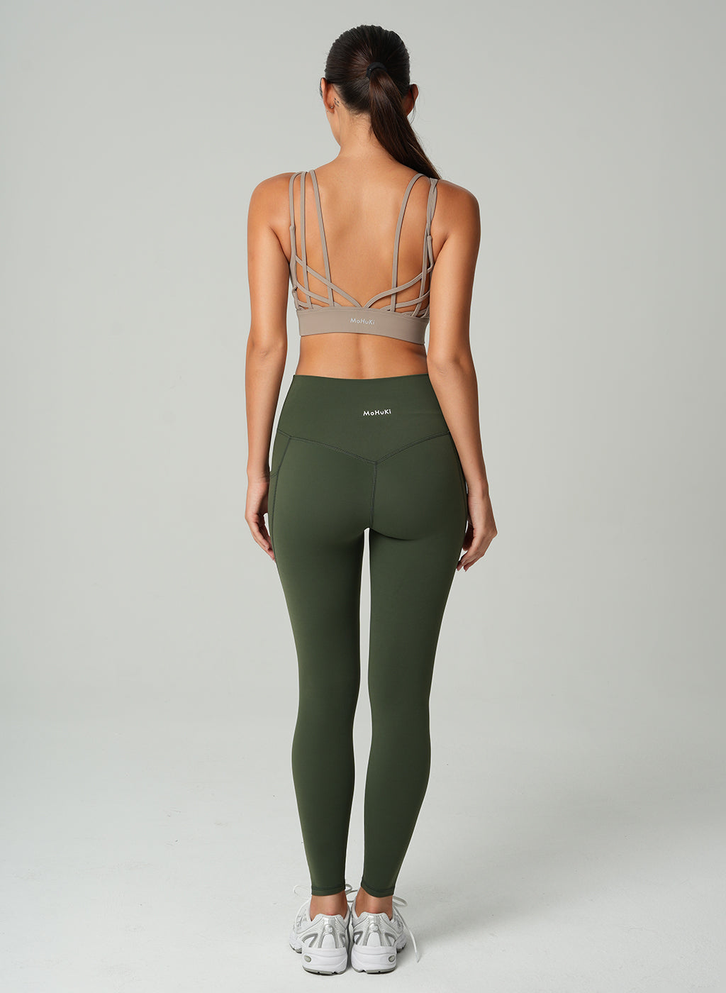 Lily Side Pocket Leggings - Dark Green-Mohuki