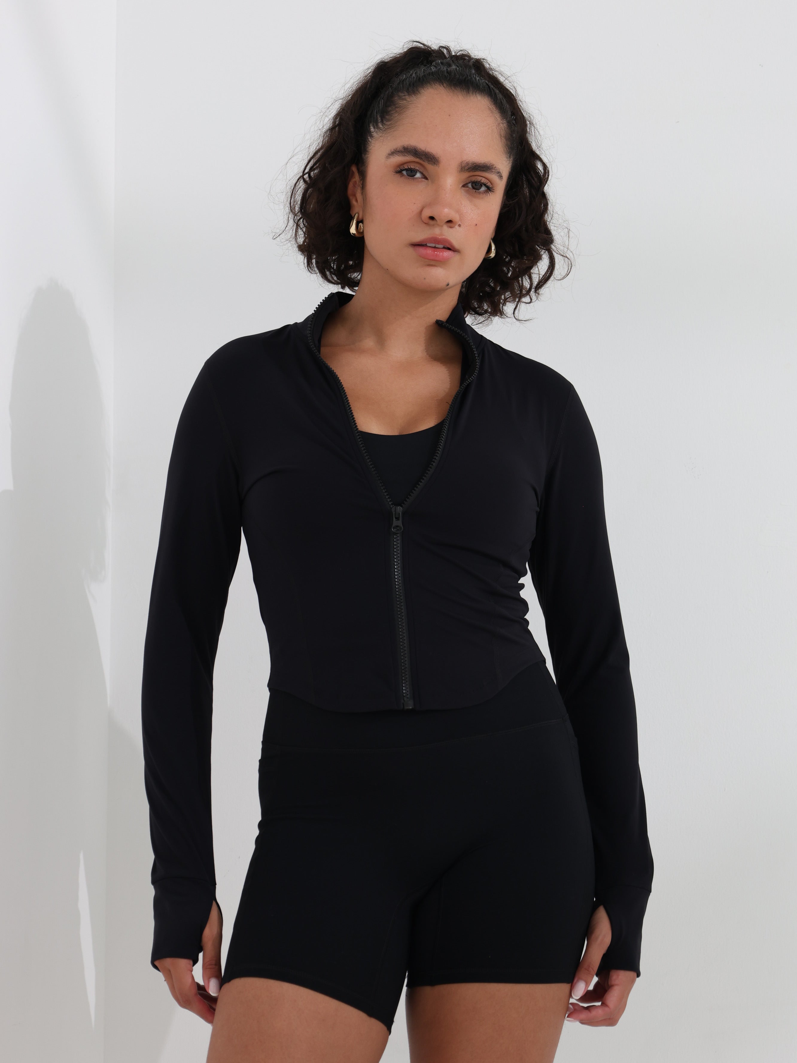 Olivia Side Pocket Shorts - Black