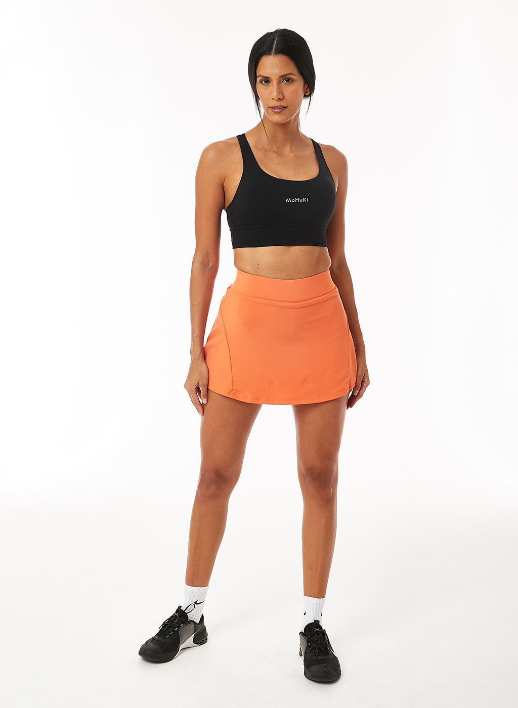 Maya Zipper Tennis Skirt - Orange