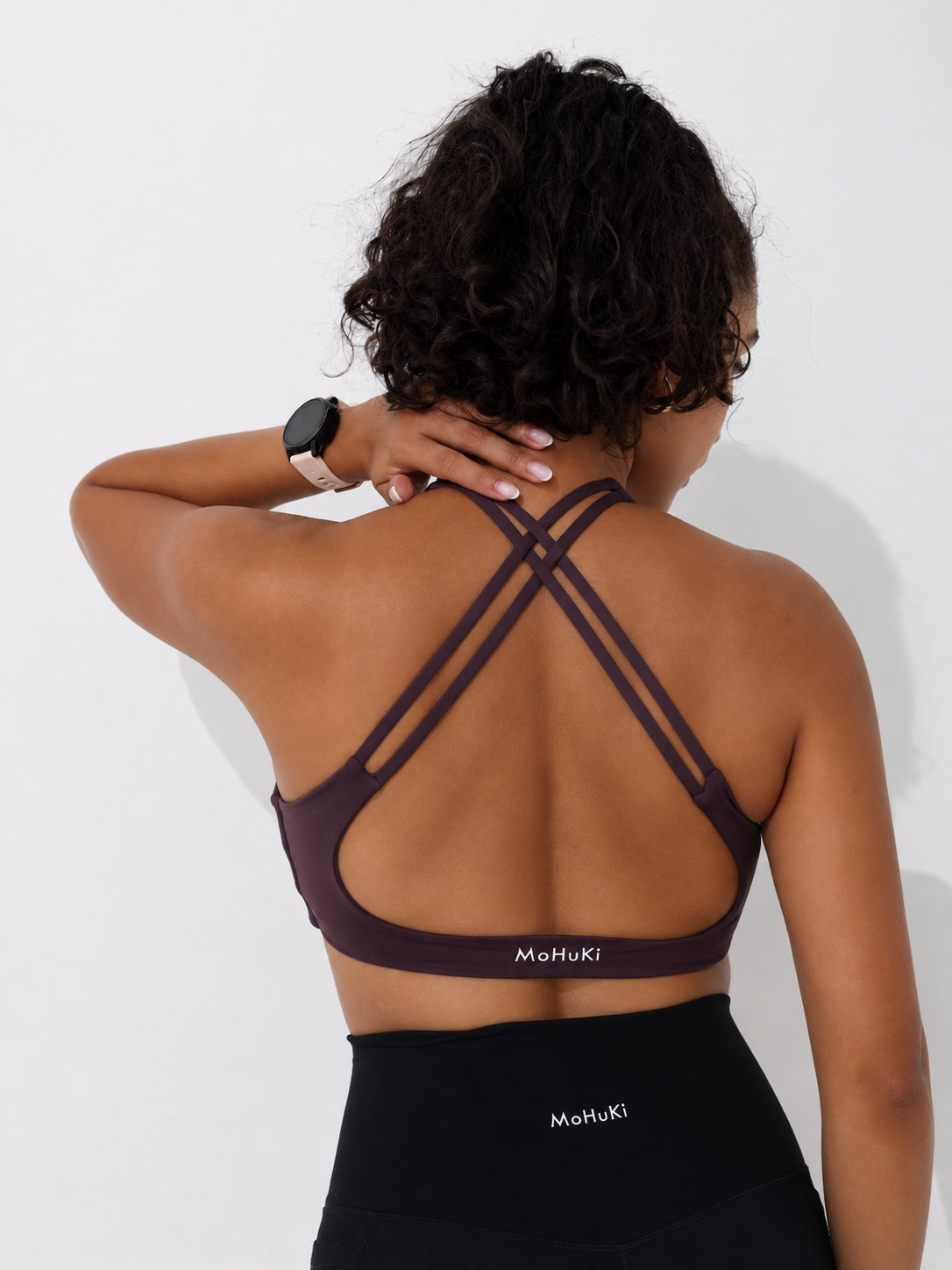 Active Low Crossback Bra - Purple