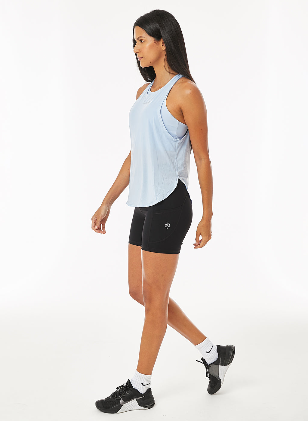 Henna Built In Bra Top - Salt Water Blue-Mohuki