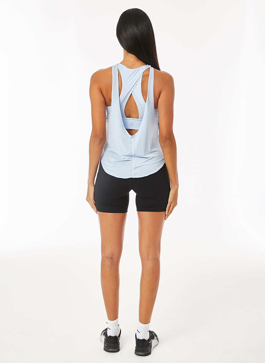 Henna Built In Bra Top - Salt Water Blue-Mohuki