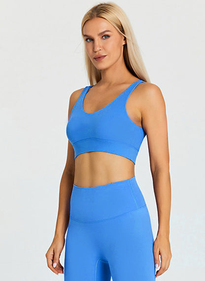 Olivia Performance Bra - Sky Blue