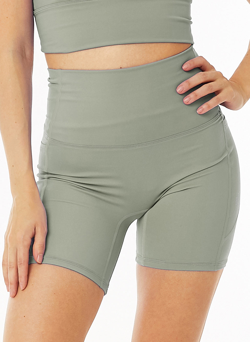Olivia Side Pocket Shorts - Stone
