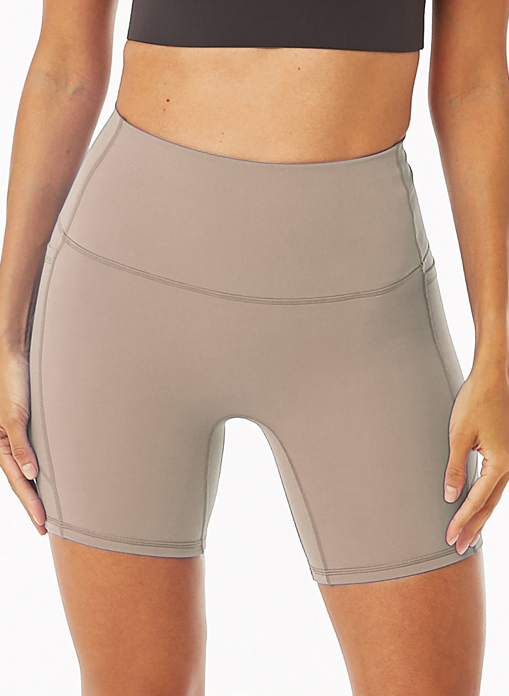 Olivia Side Pocket Shorts - Stone