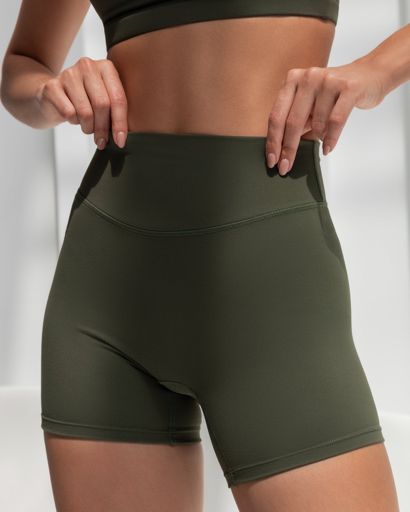 Active Bum Sculpt Short - Olive Green - MohukiXSShorts