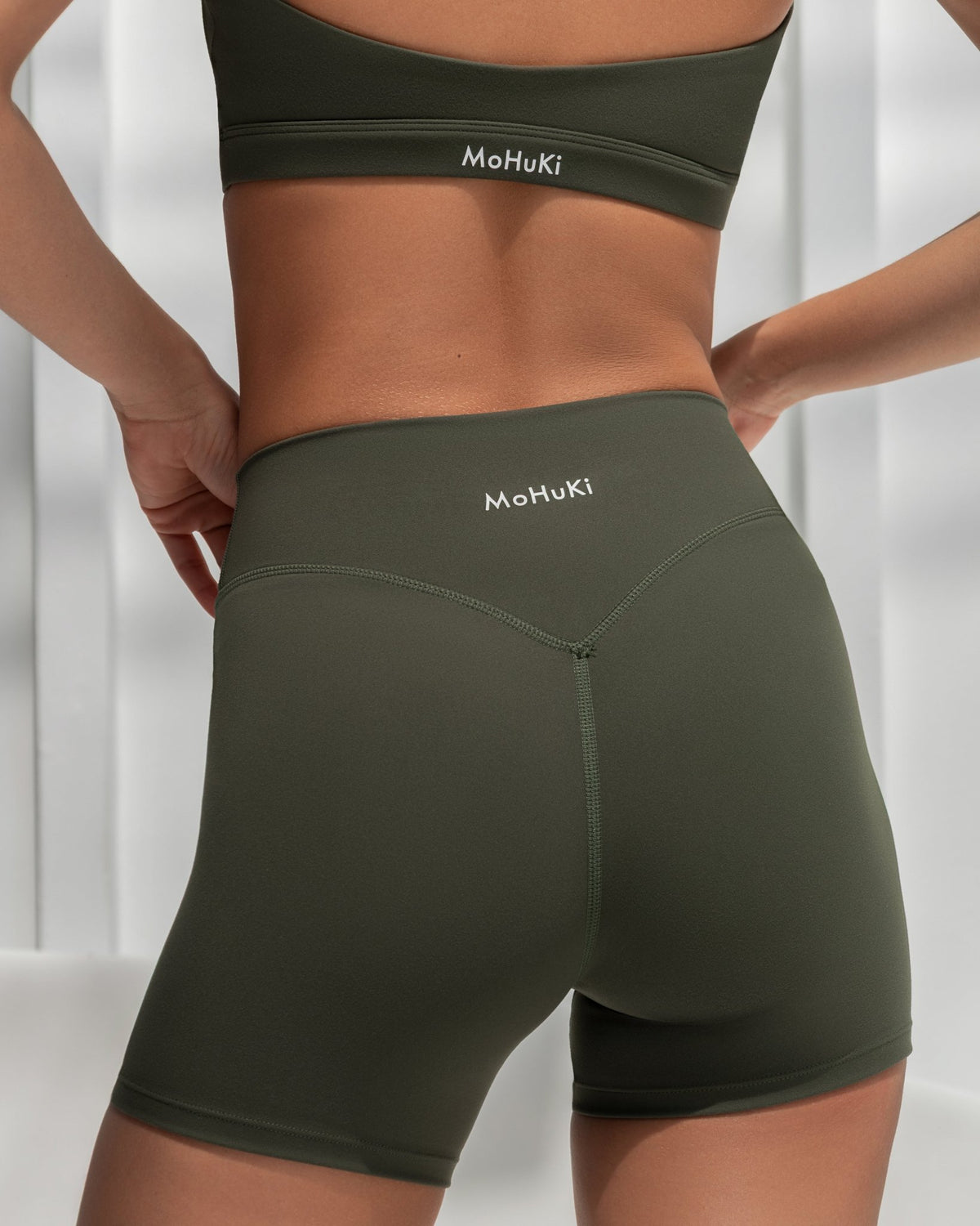 Active Bum Sculpt Short - Olive Green - MohukiXSShorts