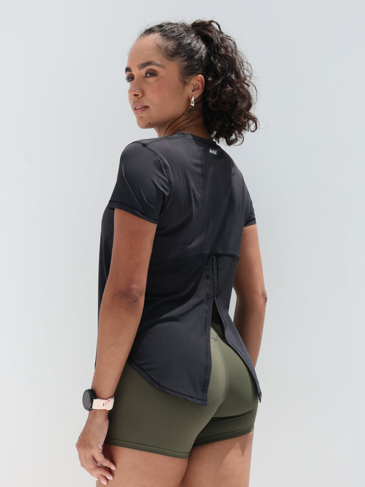 Active Short Sleeve Top - Black - MohukiXSTank Tops