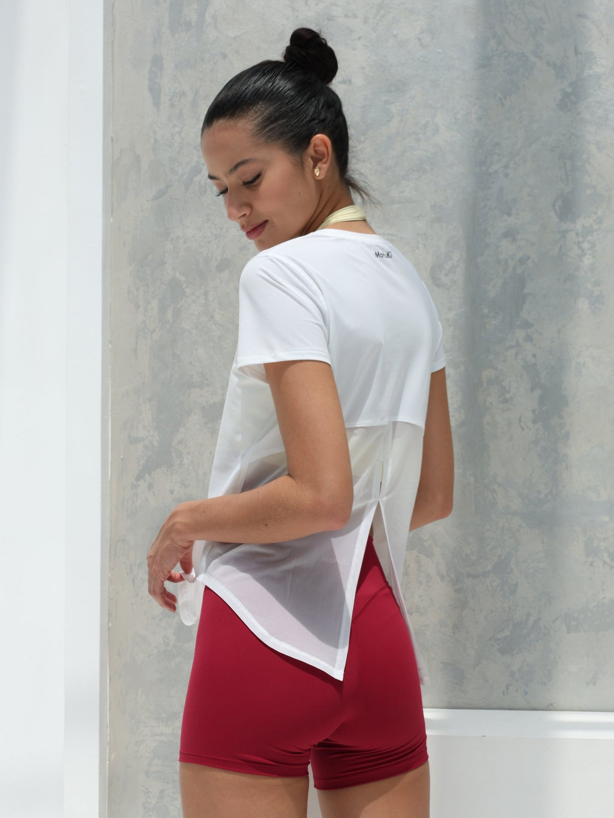 Active Short Sleeve Top - White - MohukiXSTank Tops