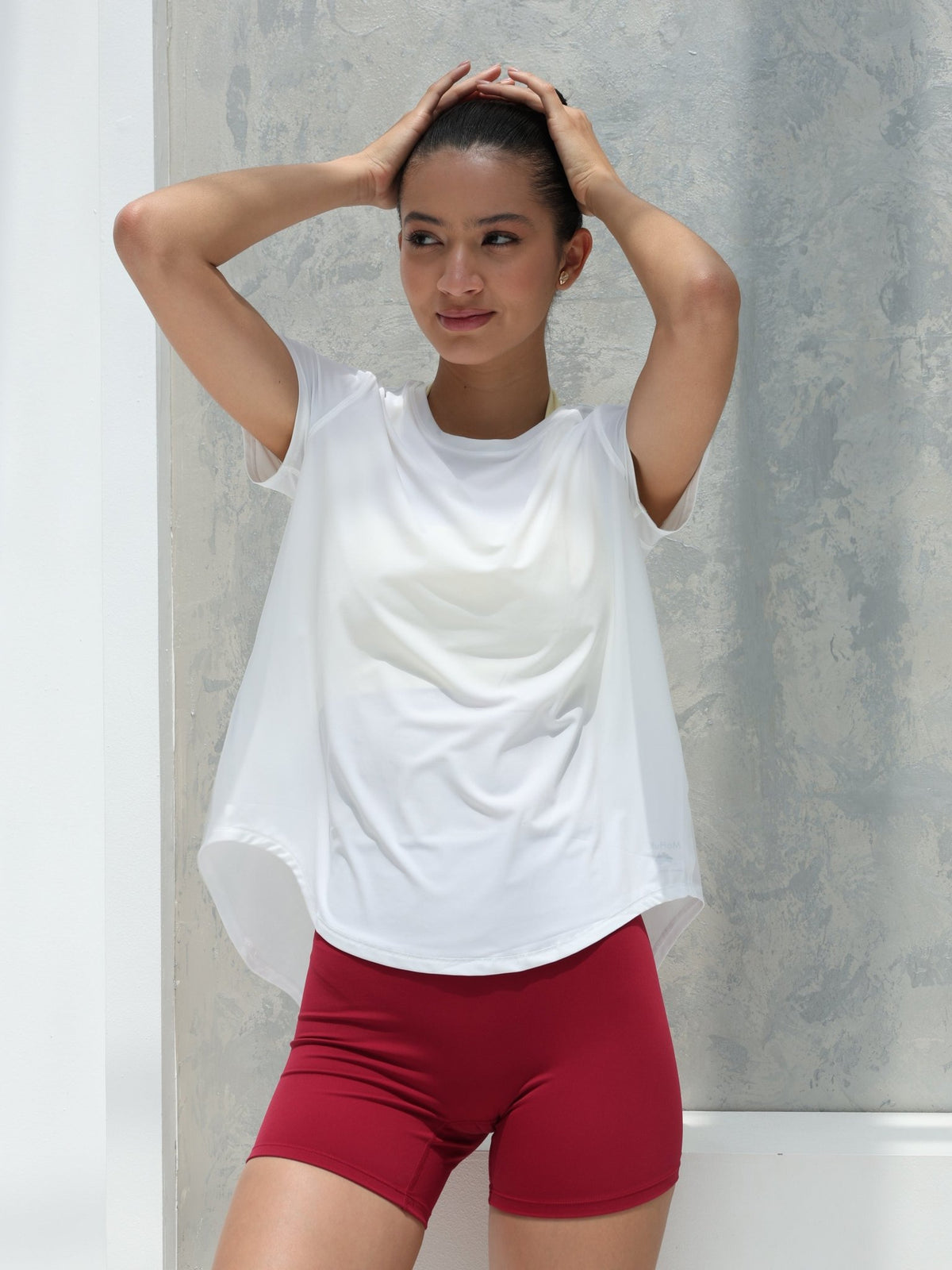 Active Short Sleeve Top - White - MohukiXSTank Tops