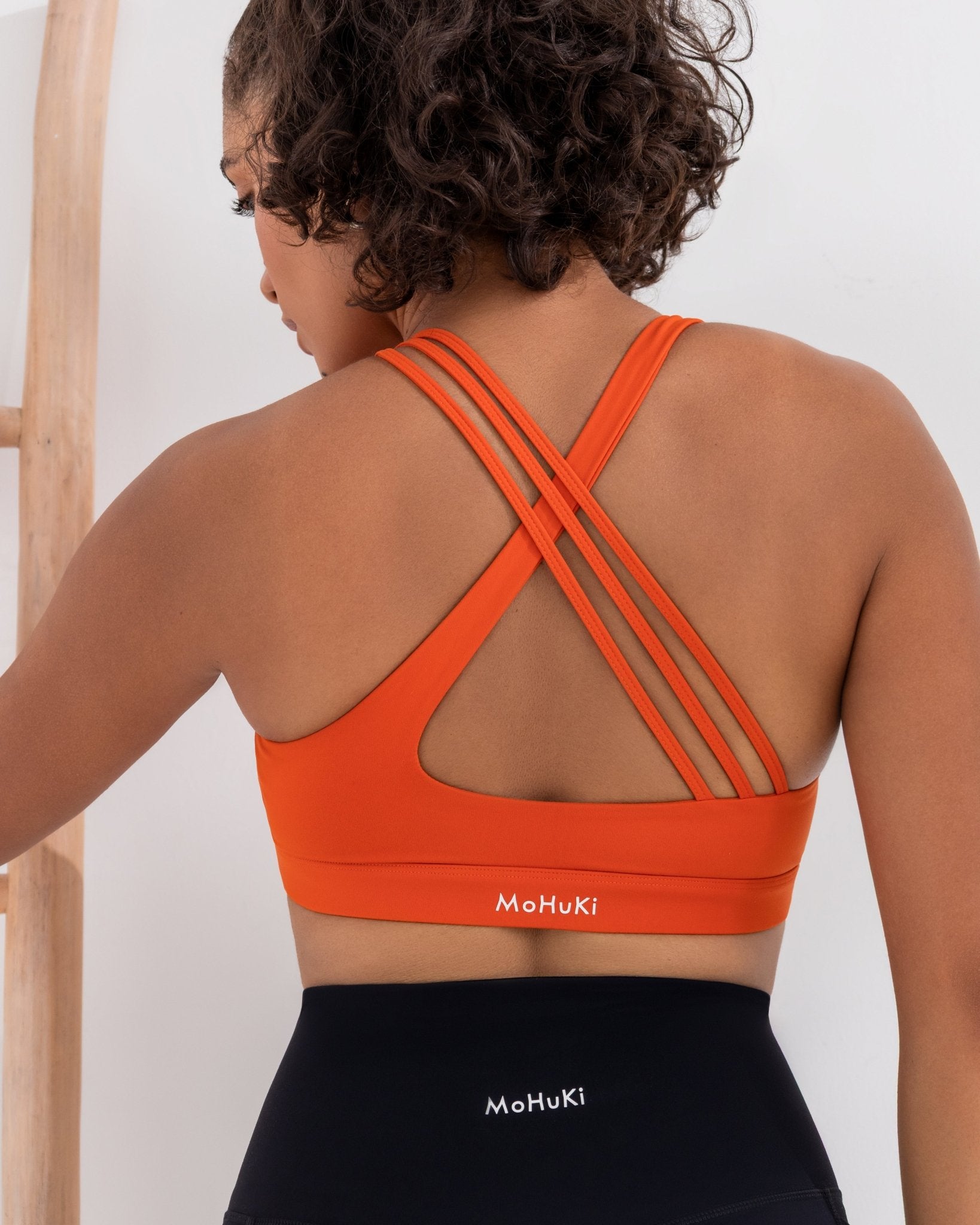 Active Triple Line Crossback Bra - Orange - MohukiXSSports Bras