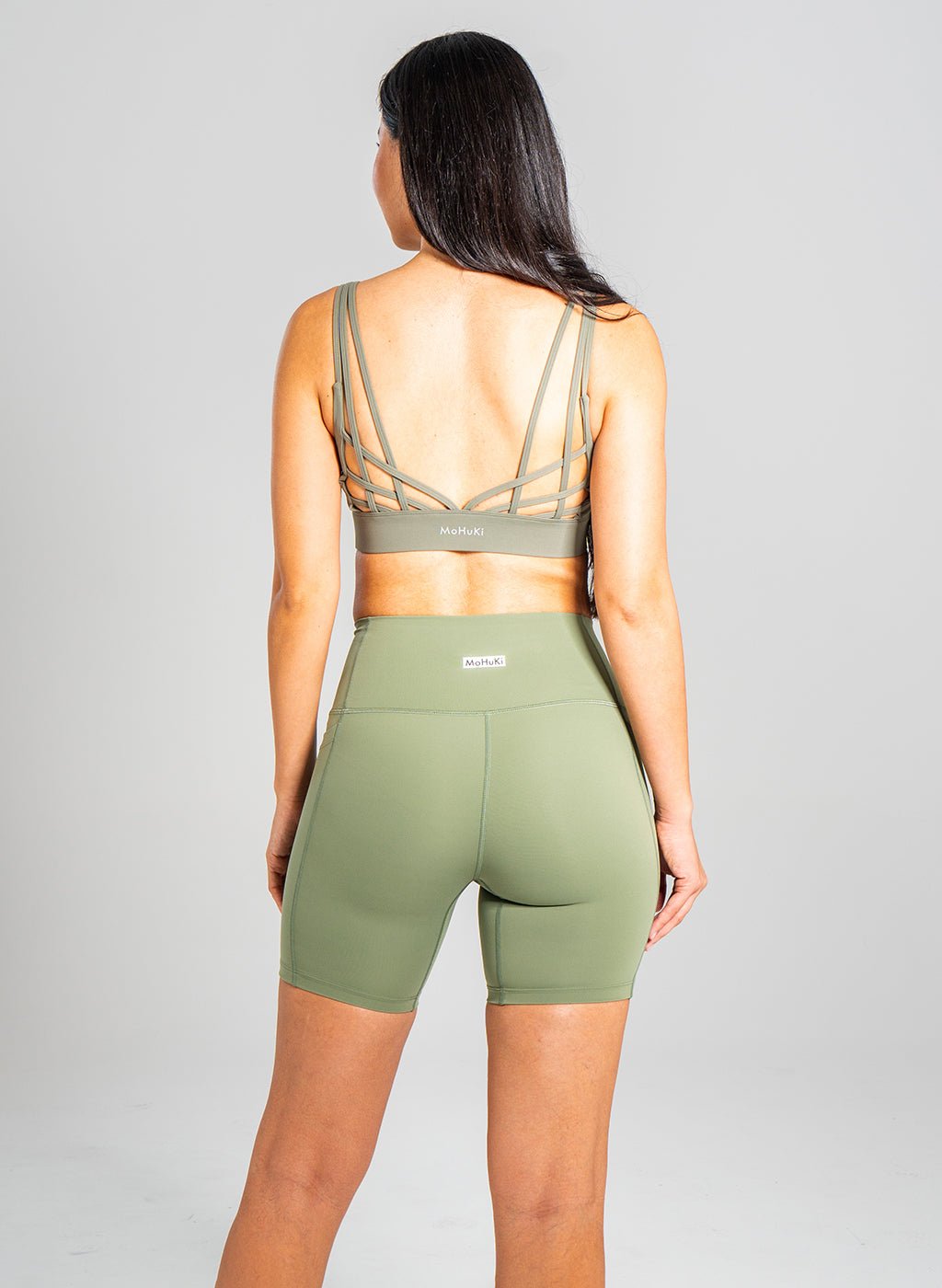 Andie Biker Shorts - Army Green - MohukiXSShorts