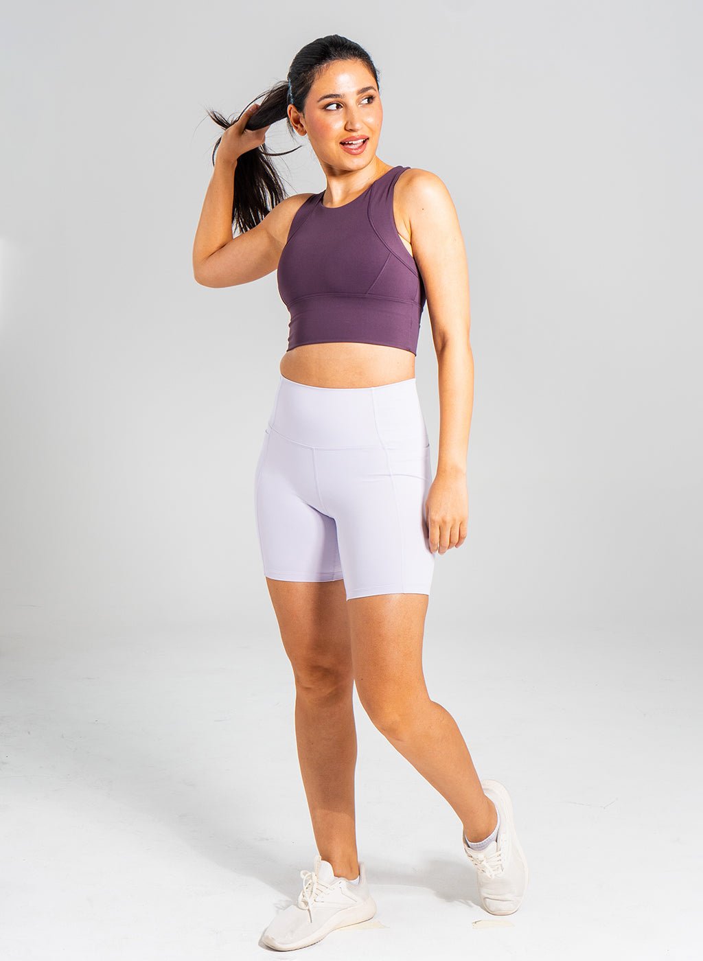 Andie Biker Shorts - Light Purple - MohukiXSShorts