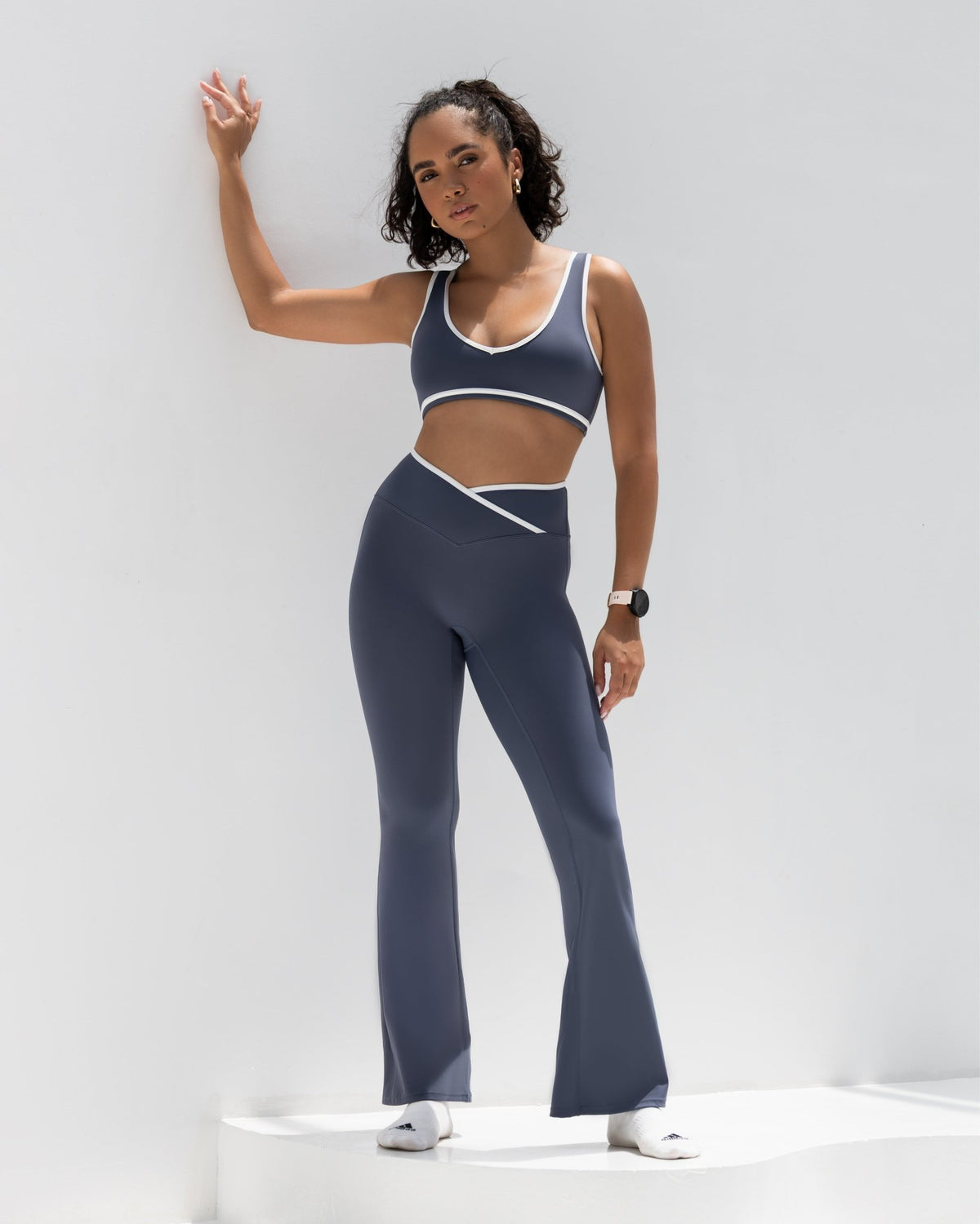 Contour Active Flare - Blue Grey - MohukiXSPants