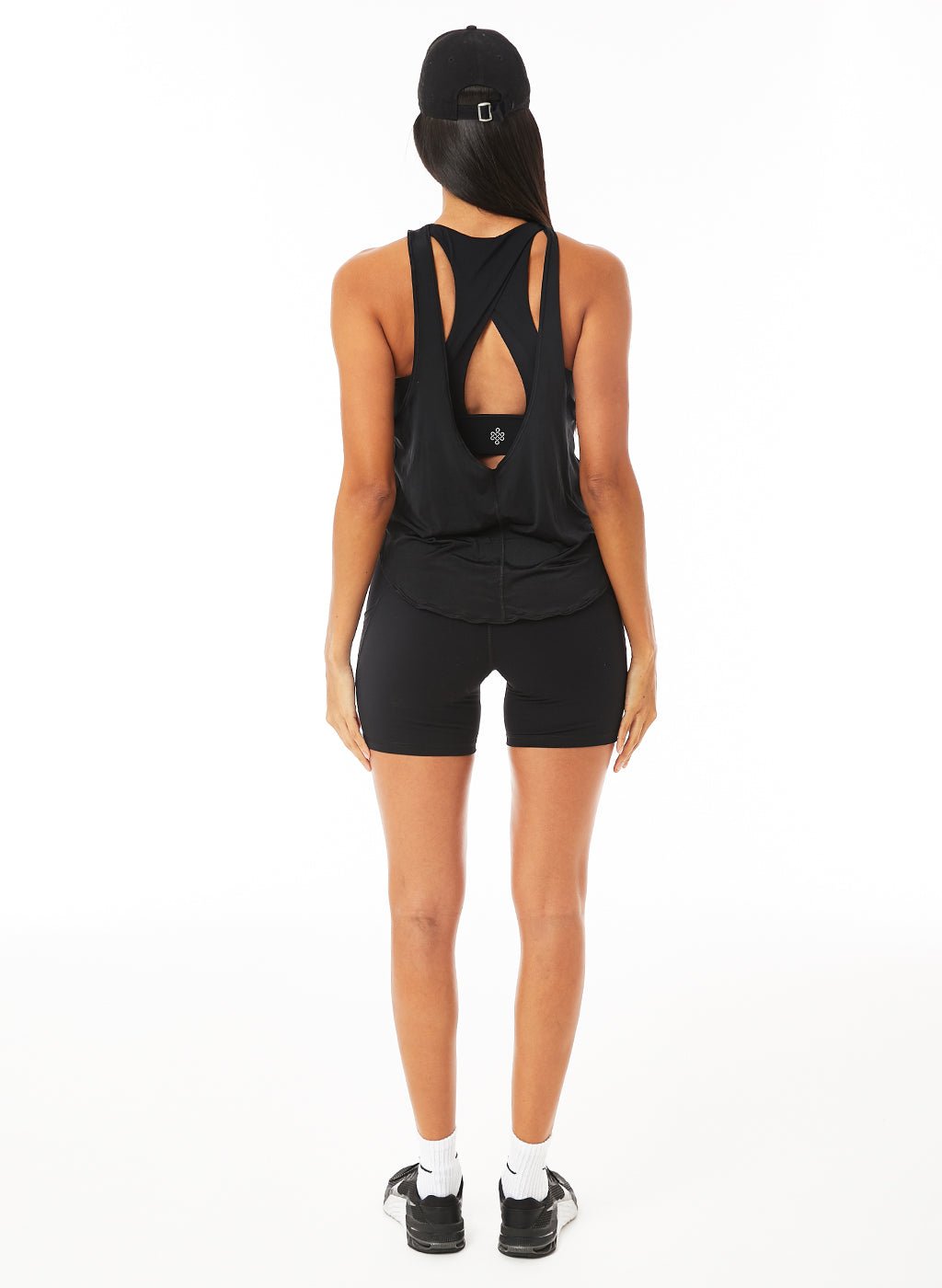 Henna Built In Bra Top - Black - MohukiXSTank Tops