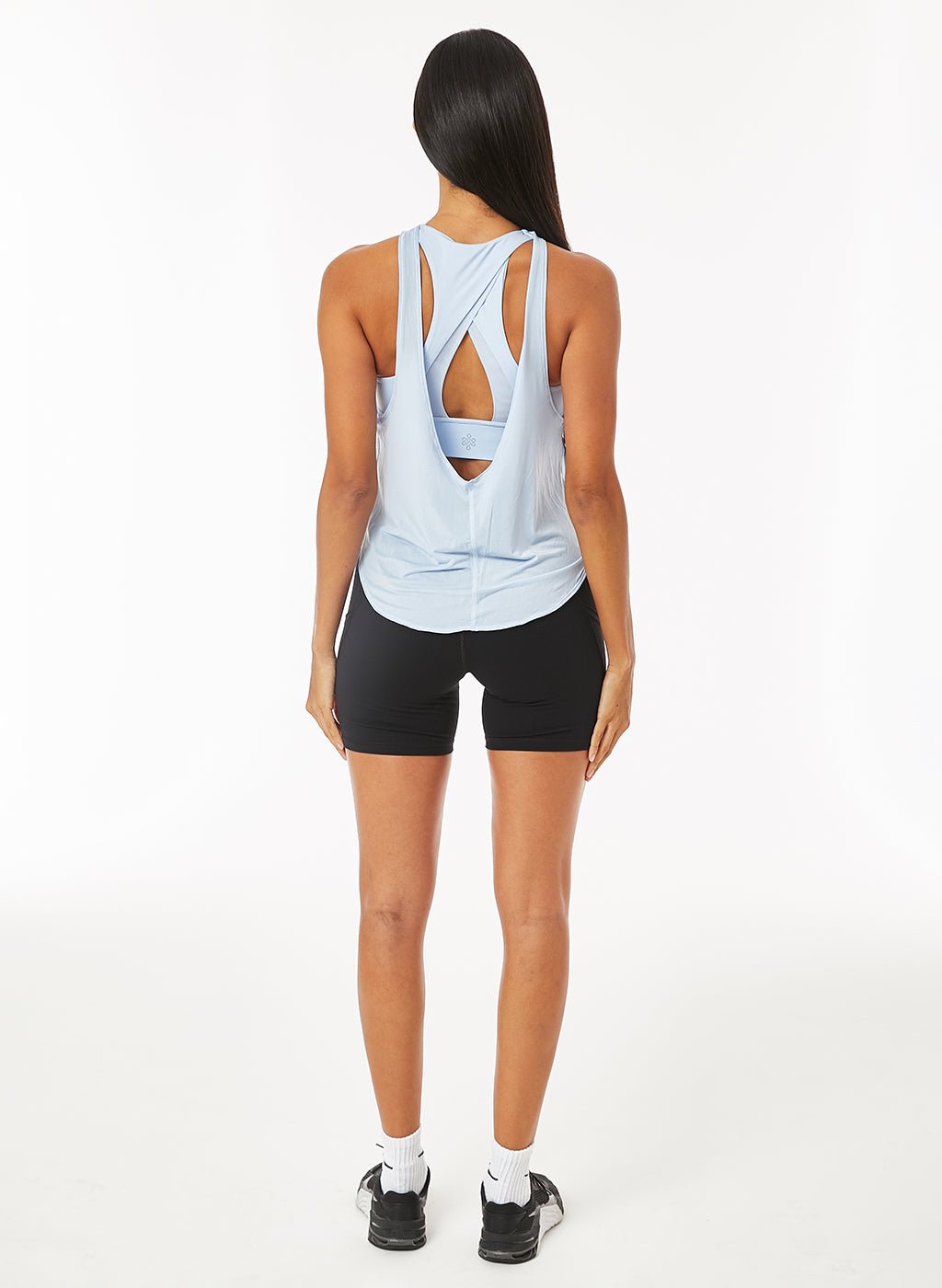 Henna Built In Bra Top - Salt Water Blue - MohukiXSTank Tops